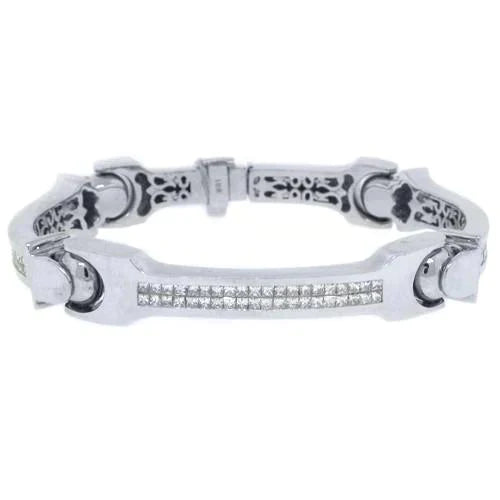 Stylish Genuine White Gold Bracelet For Men