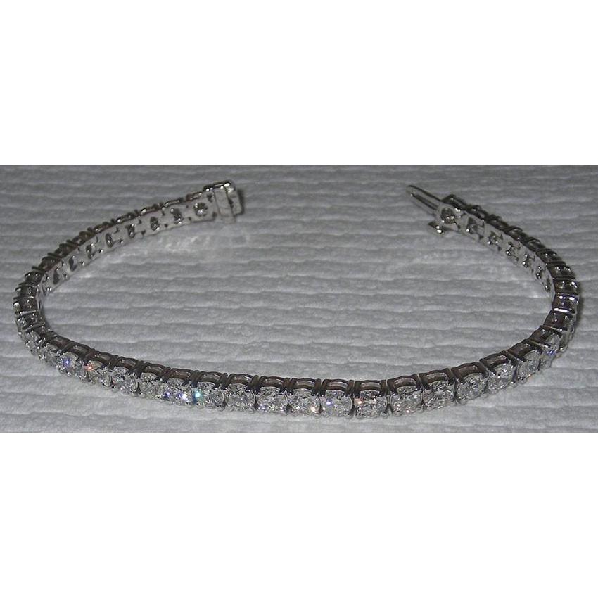 Tennis Bracelet 10.10 Carat  Lab Grown Diamonds Sparkling White Gold