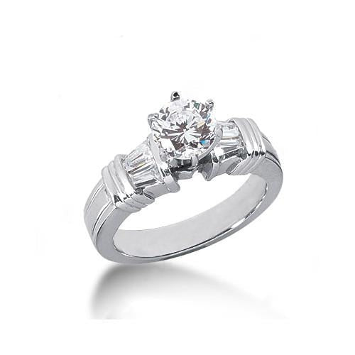 Three Stone Style 2.31 Carat Real Diamonds Anniversary Ring White Gold New - Three Stone Ring-harrychadent.ca