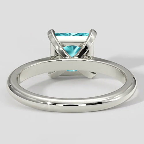 Vibrant 1.75 Carat Cushion Paraiba Ring