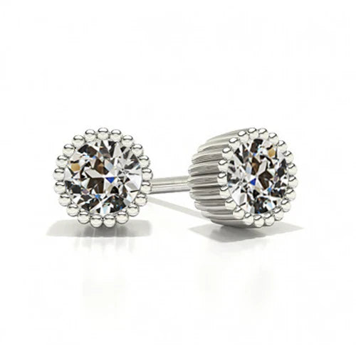 Custom Diamond Drop Earrings 1 ct – main view