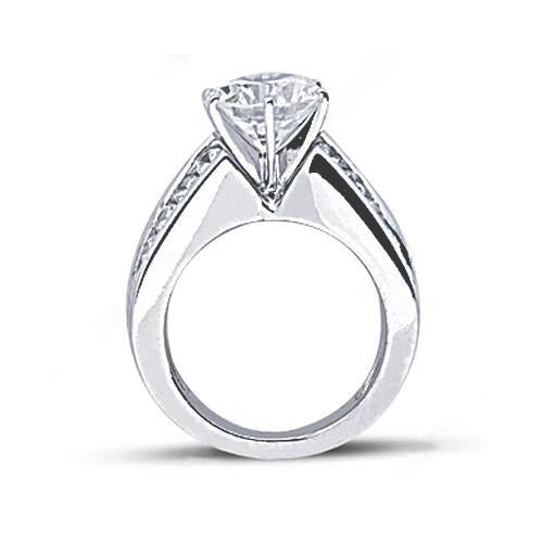 White Gold Engagement Real diamond Ring 4.25 Ct. New High Quality Jewelry New