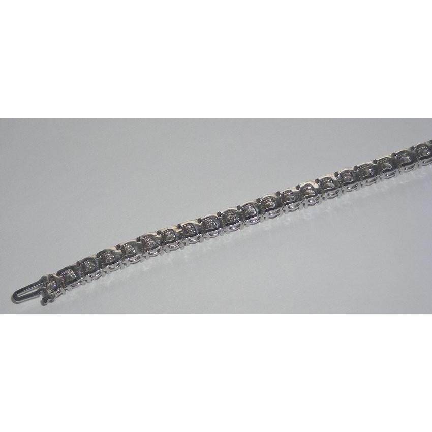White Gold 14K 9.50 Carat Round Lab Grown Diamonds Tennis Bracelet New