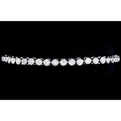 Women Natural Diamond Tennis Bracelet 4 Carats Jewelry New