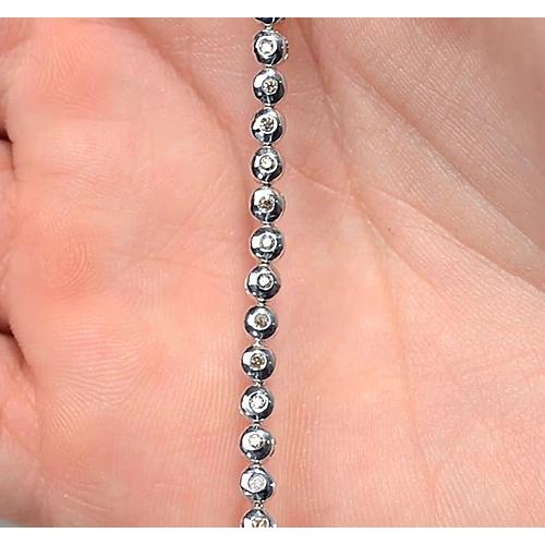 Real Diamond Tennis Bracelet 5.50 Carats Round White Gold Jewelry New