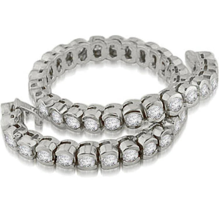 Women Gorgeous Round Bezel Set 8.60 Carats Lab Grown Diamond Tennis Bracelet
