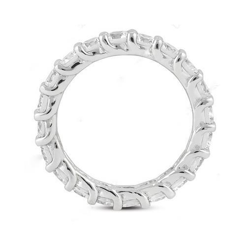 Women Lab Grown Diamonds Engagement Eternity Band 3 Carats