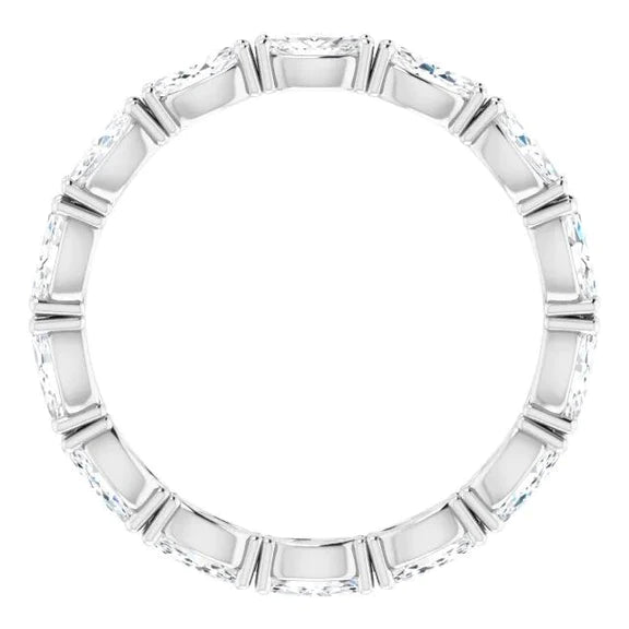 Women's Marquise Cut Lab Grown Diamond Eternity Band 1.40 Carats