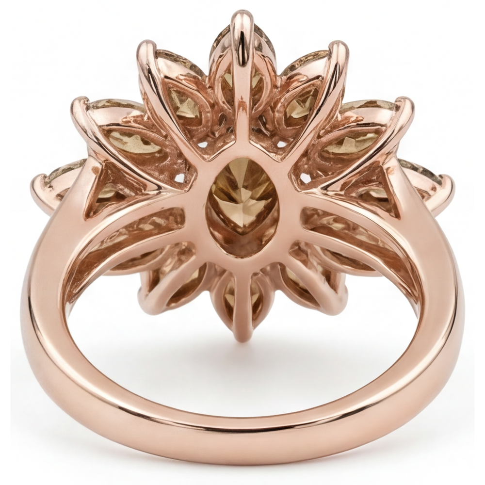 Authentic Brilliant Diamond Ring – profile view