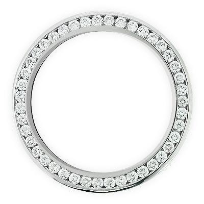 Diamond Bezel To Fit Rolex Datejust Or All Watch Models Custom 3 Ct. 36 mm - Watch Bezel-harrychadent.ca