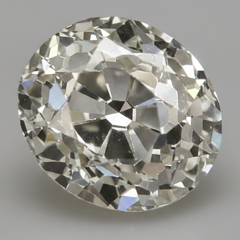 Loose Diamond Old Mine Round Cut Real 9 Carat Genuine F VS1