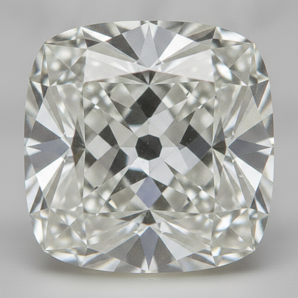 Old Miner Cushion Cut Genuine 6 Carat Real Loose Diamond F VS1