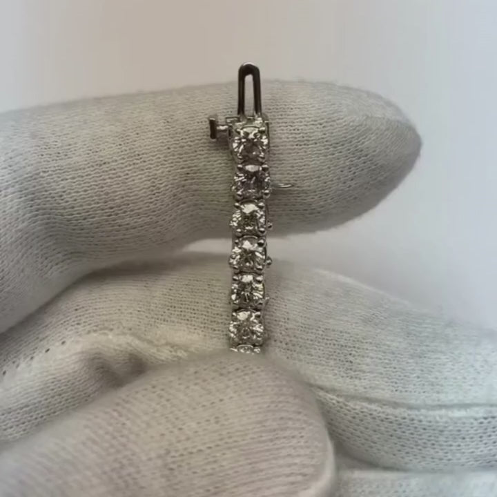 10 Carats Lab Grown Diamond Tennis Bracelet Vs Jewelry White Gold Bracelet