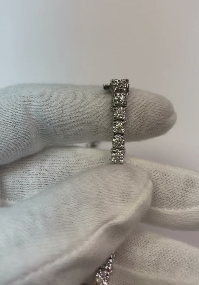 10.50 Ct. Lab Grown Diamond Tennis Bracelet Sparkling Ladies Jewelry