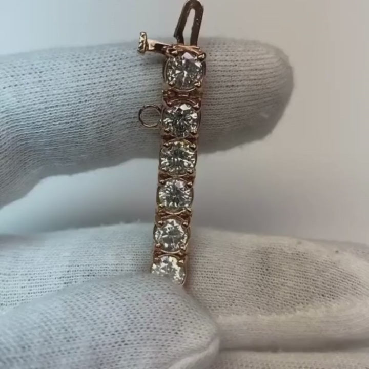 25 Pointer Tennis Bracelet Lab Grown Diamond