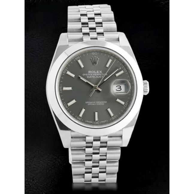 Rolex Datejust Ii Rhodium Dial Men Watch Jubilee Bracelet Ss
