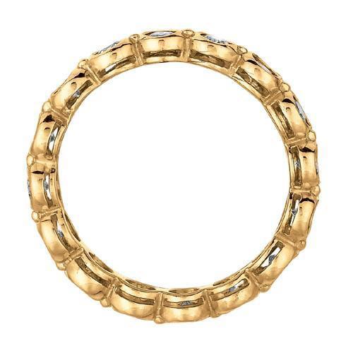1.60 Carats Round Bezel Set Lab Grown Diamond Eternity Band New - Eternity Band-harrychadent.ca