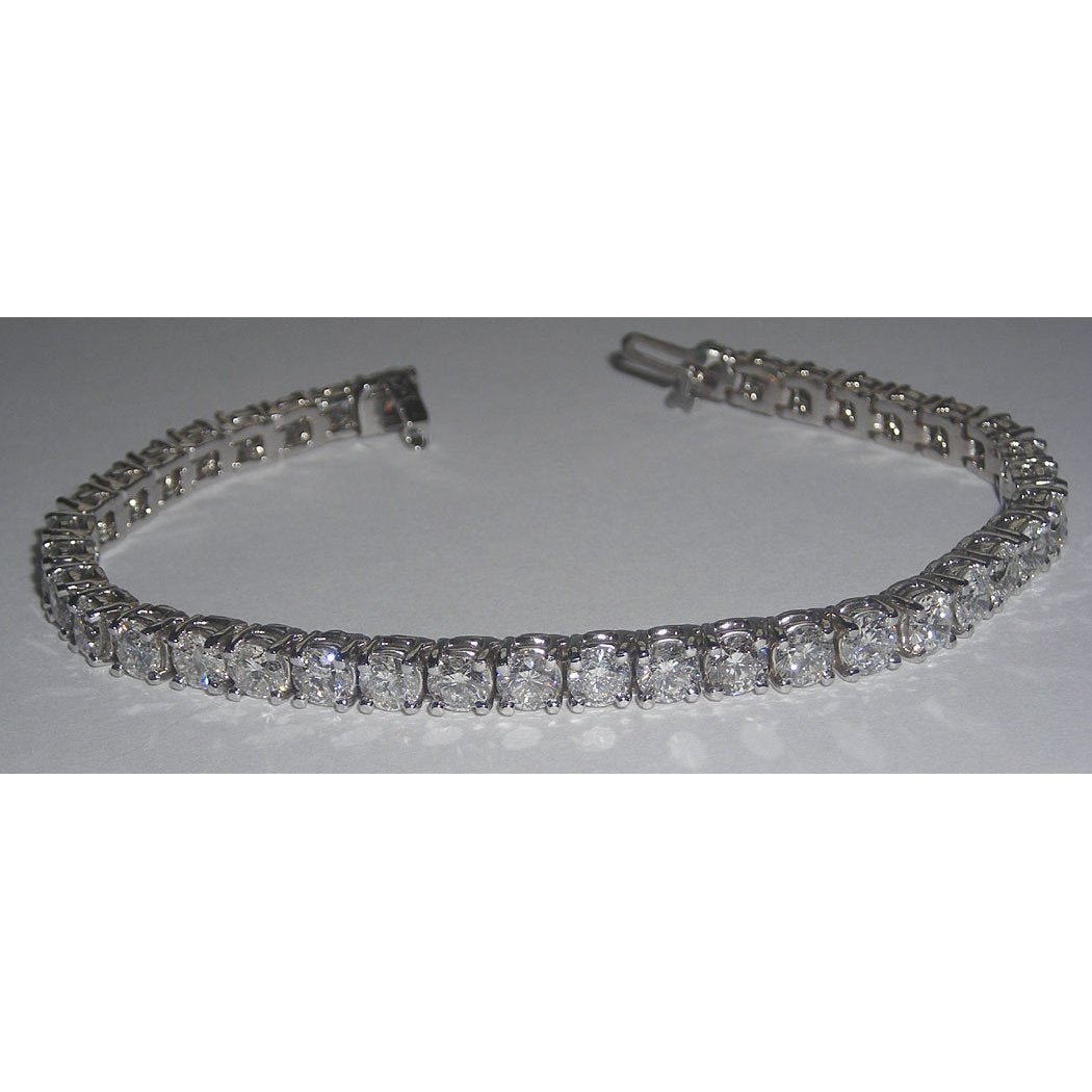 10 Carats Lab Grown Diamond Tennis Bracelet Vs Jewelry White Gold Bracelet