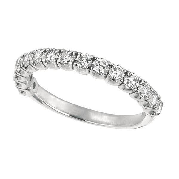 2.01 Carats Round Brilliant Lab Grown Diamond Half Eternity Band Jewelry - Half Eternity Band-harrychadent.ca