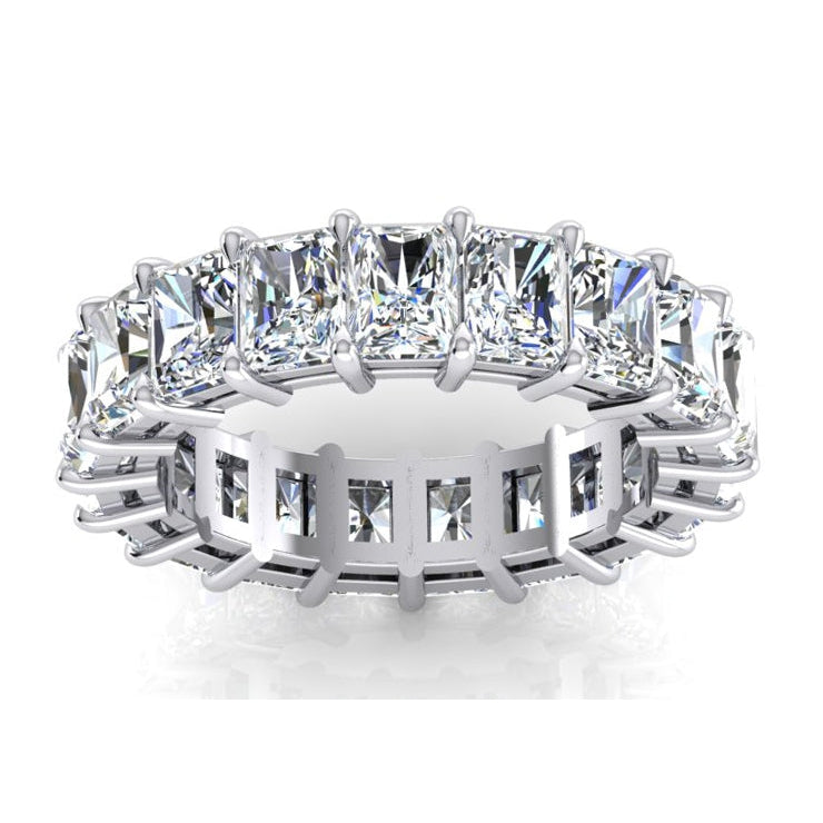 7.35 Ct. Radiant Cut Lab Grown Diamond Eternity Engagement Band Gold- Eternity Band-harrychadent.ca