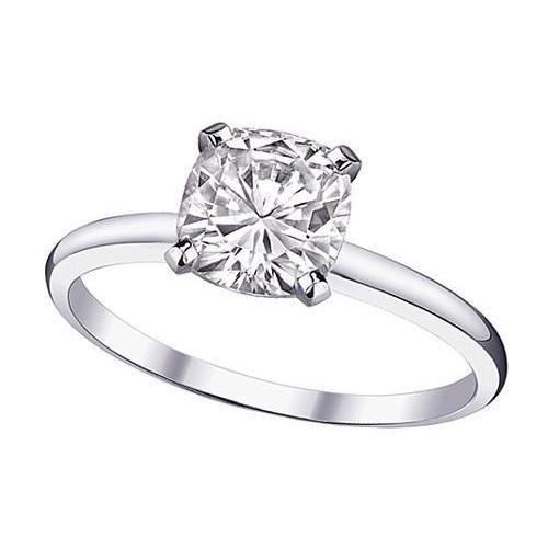 Cushion Diamond Solitaire Ring1