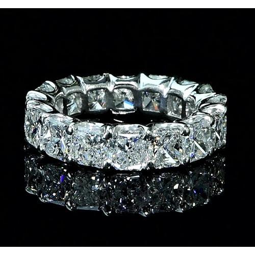 Cushion Lab Grown Diamond Eternity Band 7.50 Carats White Gold 14K