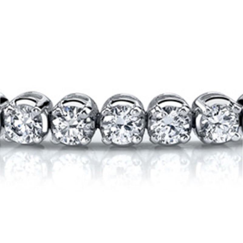 White Gold 14K Sparkling Lab Grown Diamonds Tennis Bracelet 7.20 Carats