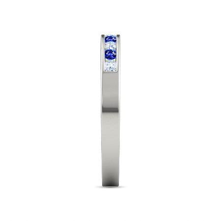 Anniversary Diamond Band 1 Carat Ceylon Sapphire Jewelry - Gemstone Ring-harrychadent.ca