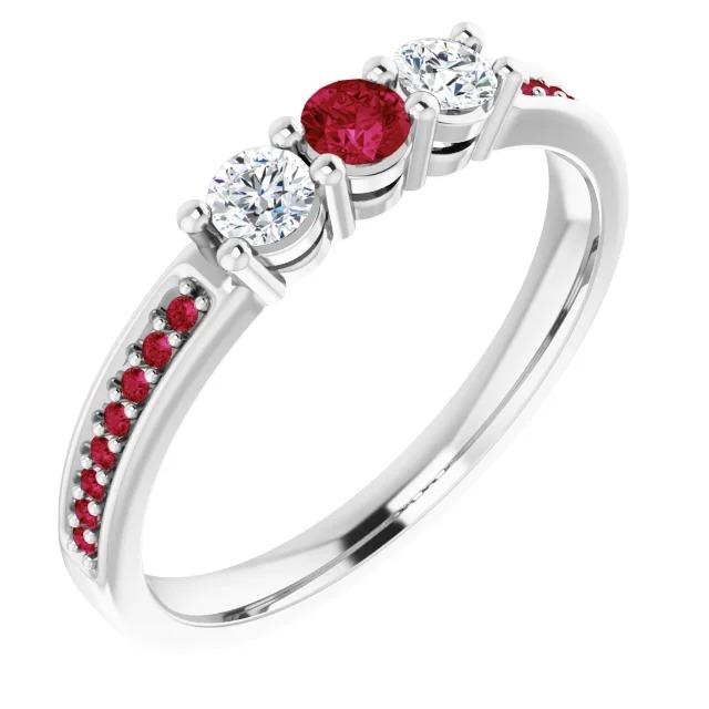 Diamond Ring 1.07 Carats Burmese Ruby Women Jewelry New - Gemstone Ring-harrychadent.ca