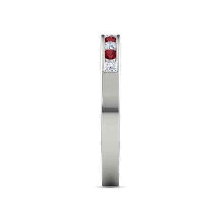 Diamond Ruby Wedding Anniversary Band 1 Carat - Gemstone Ring-harrychadent.ca