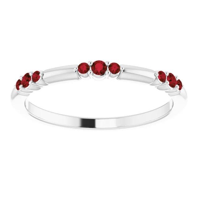 Wedding Band 0.60 Carats Ruby Women Jewelry - Gemstone Ring-harrychadent.ca