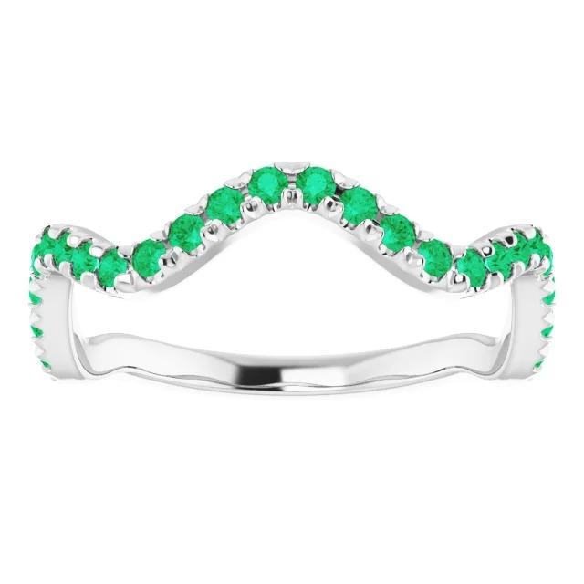Wedding Band 1.20 Carats Columbian Green Emerald - Gemstone Ring-harrychadent.ca