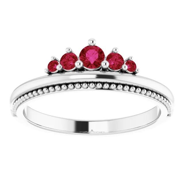 Wedding Ring Burma Ruby 1.10 Carats Antique Style Jewelry New - Gemstone Ring-harrychadent.ca