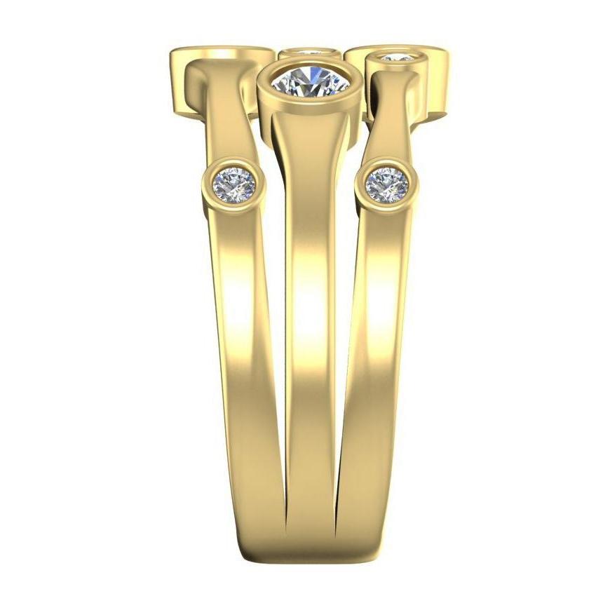 Diamond Fancy Ring 1.10 Carats 14K White Men's Jewelry New - Mens Ring-harrychadent.ca