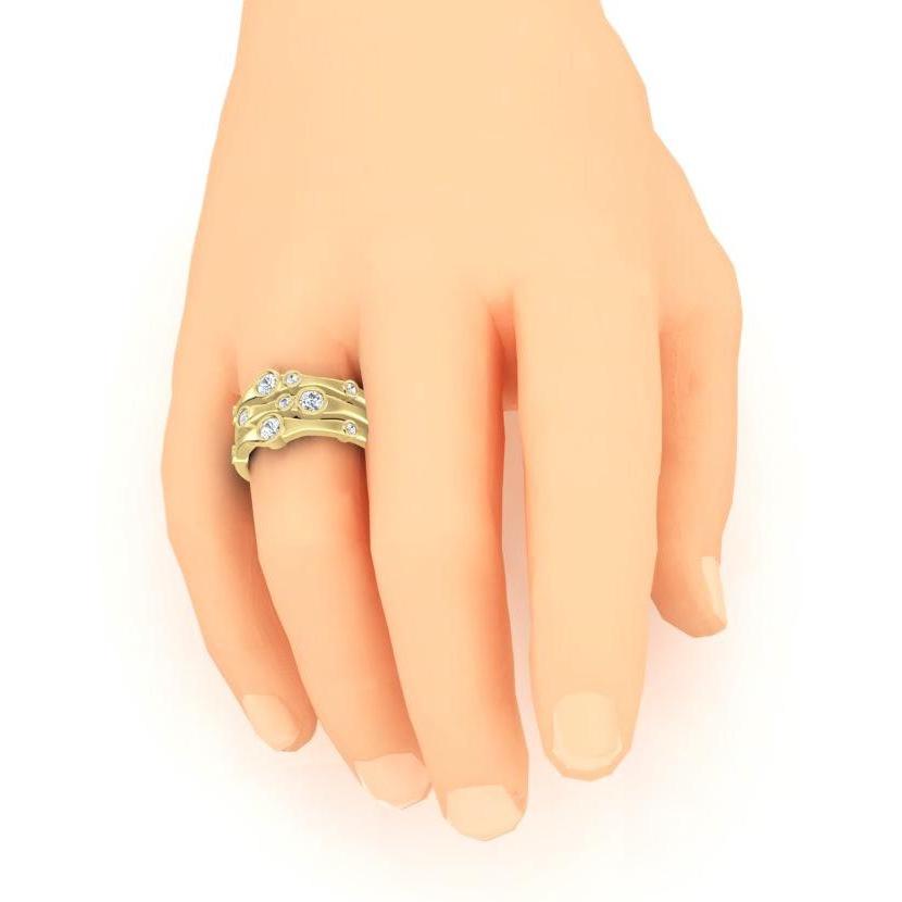 Diamond Fancy Ring 1.10 Carats 14K White Men's Jewelry New - Mens Ring-harrychadent.ca