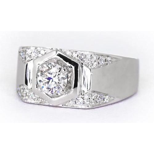 Thick Shank Men's Anniversary Band Round Diamond 1.75 Carats - Mens Ring-harrychadent.ca