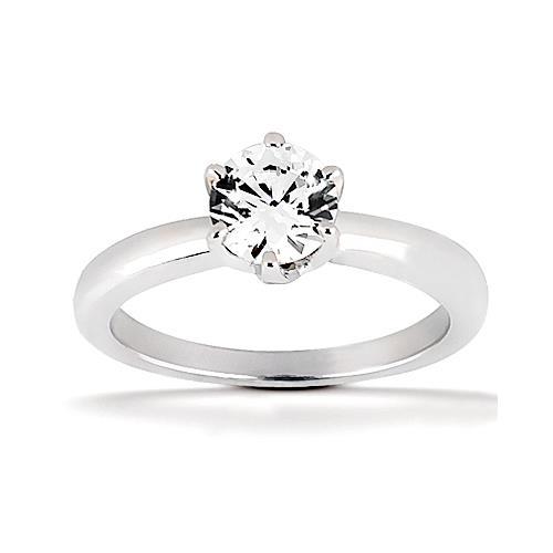 0.75 Carats Diamond Solitaire Engagement Ring Prong Style - Solitaire Ring-harrychadent.ca