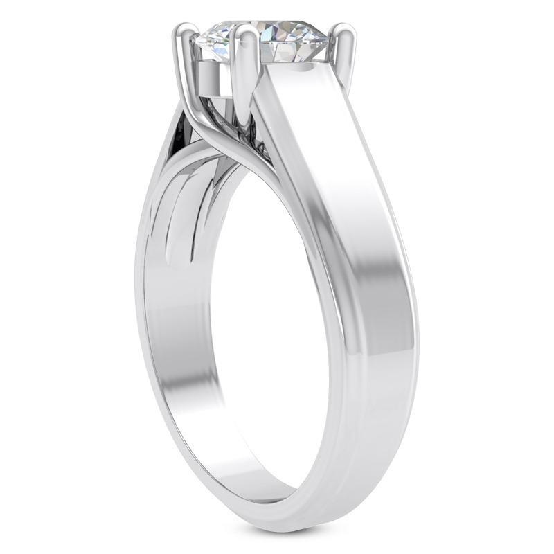 Big Genuine Diamond Solitaire Ring 3 Ct.