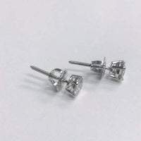 1 Carat Round Diamond Stud Earrings - Stud Earrings-harrychadent.ca