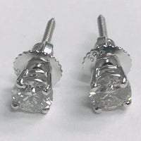 1 Carat Round Diamond Stud Earrings - Stud Earrings-harrychadent.ca