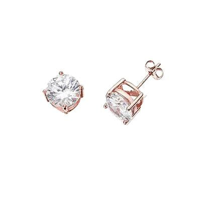 5.00 Carats Women Studs Earrings Rose Gold 14K - Stud Earrings-harrychadent.ca