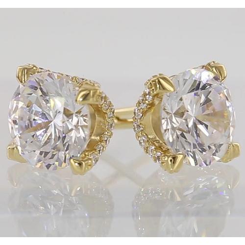 Diamond Stud Earring 2.80 Carats - Stud Earrings-harrychadent.ca