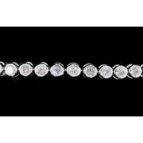 Diamond Tennis Bracelet 6 Carats Bezel Set Jewelry F Vs1 - Tennis Bracelet-harrychadent.ca