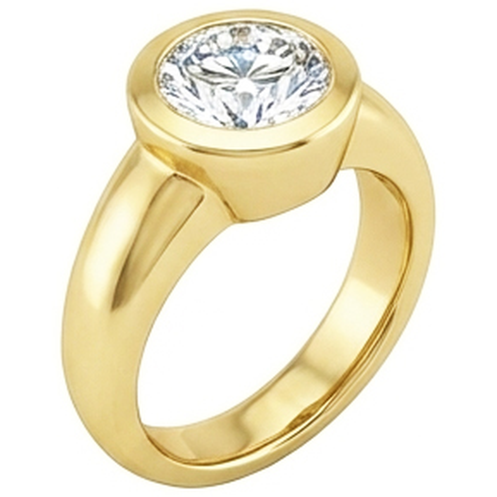 0.50 Carats Solitaire Real Natural Earth Mined Diamond ( Not Lab Grown )  Solitaire Ring Yellow Gold 14K