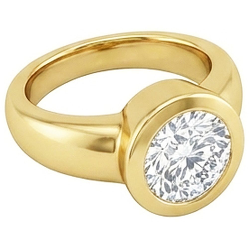 0.50 Carats Solitaire Real Natural Earth Mined Diamond ( Not Lab Grown )  Solitaire Ring Yellow Gold 14K