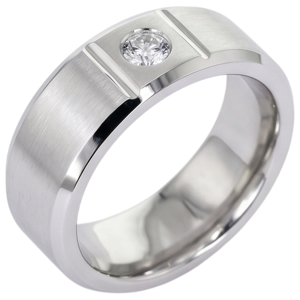 0.50 Ct Men's Single Real Natural Earth Mined Diamond ( Not Lab Grown ) Ring