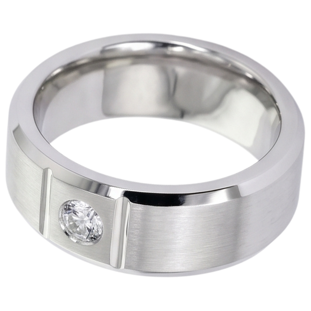 0.50 Ct Men's Single Real Natural Earth Mined Diamond ( Not Lab Grown ) Ring