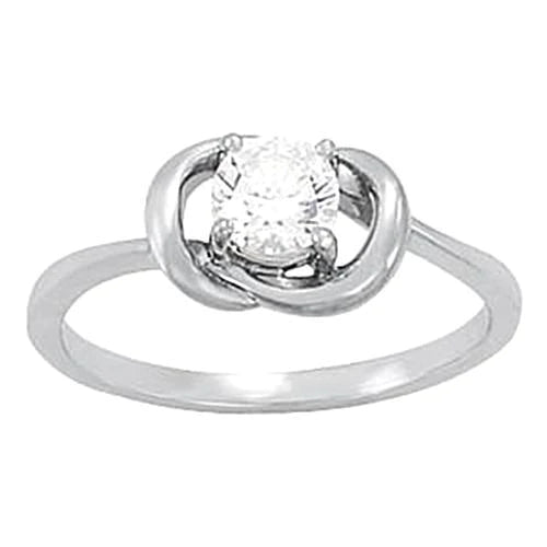 0.50 Carat Natural Diamond Engagement Ring White Gold 14K