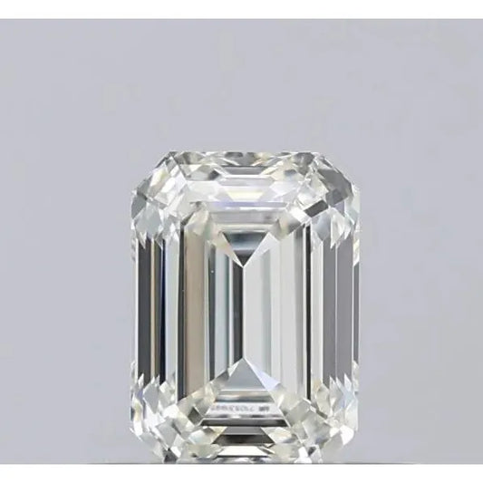 Step Cut Fine Emerald ring in Gold – main view