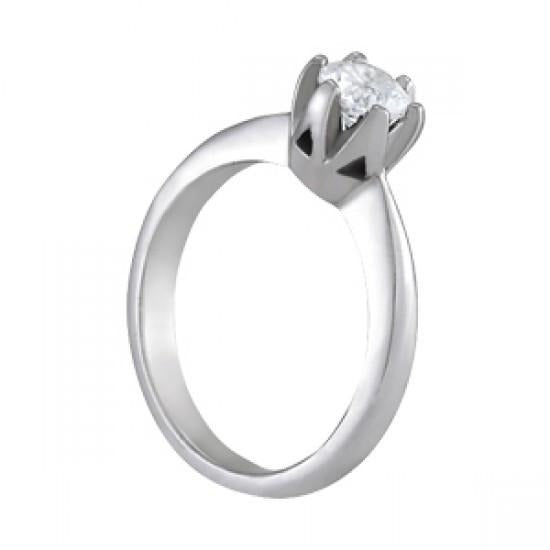 0.75 Carats Round Real Diamond Solitaire Prong Setting Engagement Ring - Solitaire Ring-harrychadent.ca